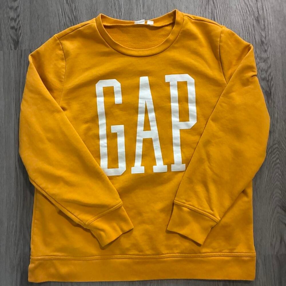 Womens gap yellow crewneck sweatshirt